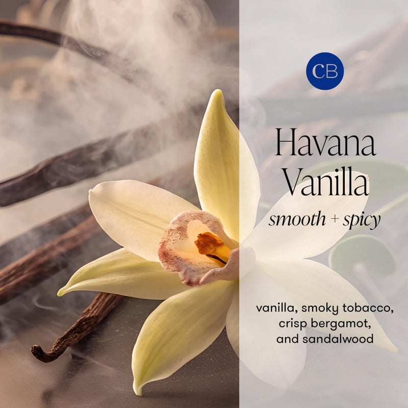 Capri Blue Scented Candles - Soy Candle Wax Blend - Jar Candles - Blue Candle Gifts for Women & Men - Luxury Candles for Home Scented with Vanilla, Bergamot & Sandalwood - Havana Vanilla (19 oz) - Image 2